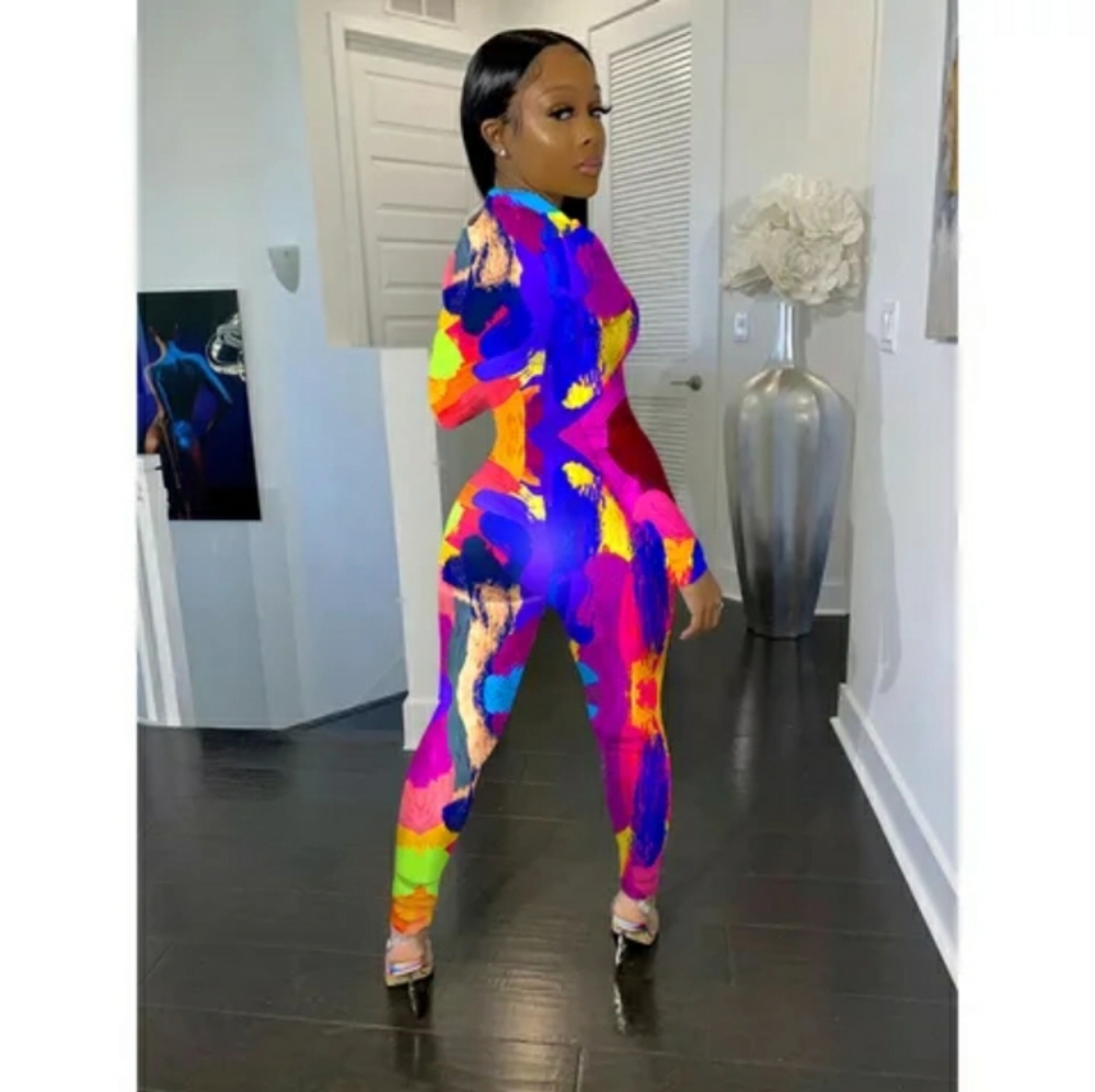 Multicolor body suit